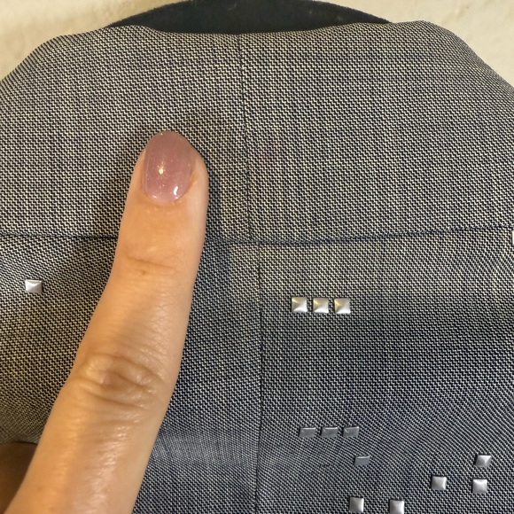 Richard Tyler Charcoal Blazer with Silver Accents - Picture 10 of 14